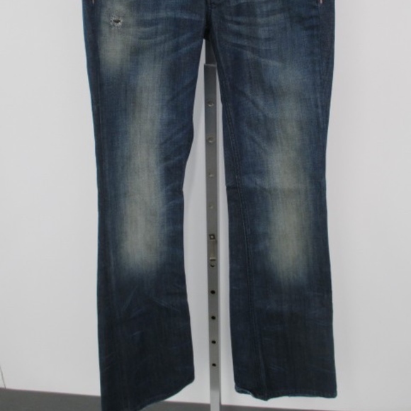 Diesel Louvely Jeans 28L 32W Women Stretch Blue - Picture 3 of 9